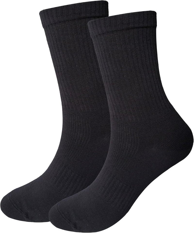WindCrosser Womens Anti Stink Odor Resistant Seamless Cotton Moisture Wicking Crew Dress Socks, Size 6-10 - Image 1